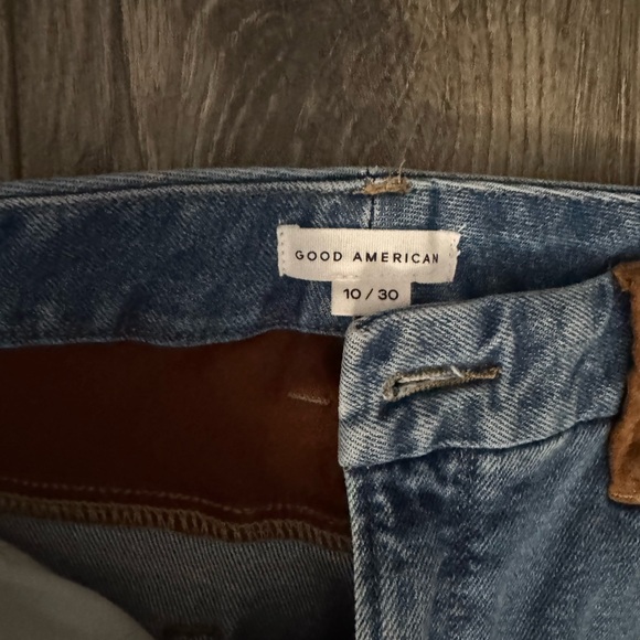 Good American Light Blue Jeans with Brown Accents - Picture 5 of 6